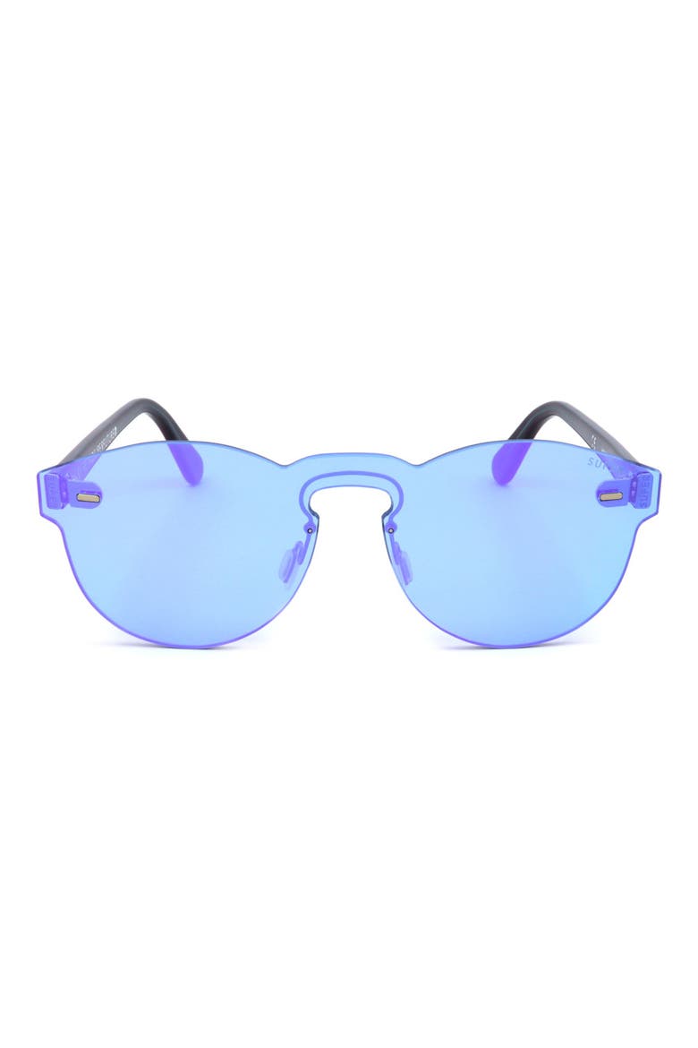 48mm Round Sunglasses, Main, color, BROWN