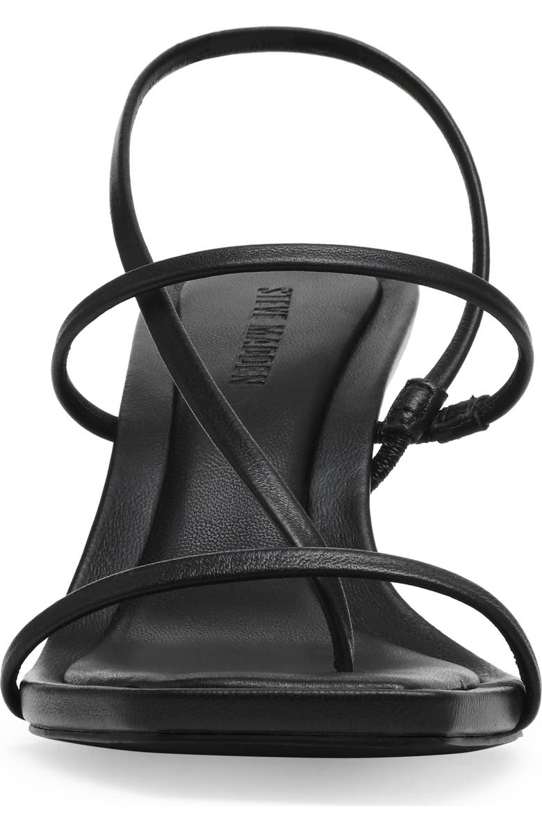 Steve Madden Lock Sandal, Alternate, color, Black Leat