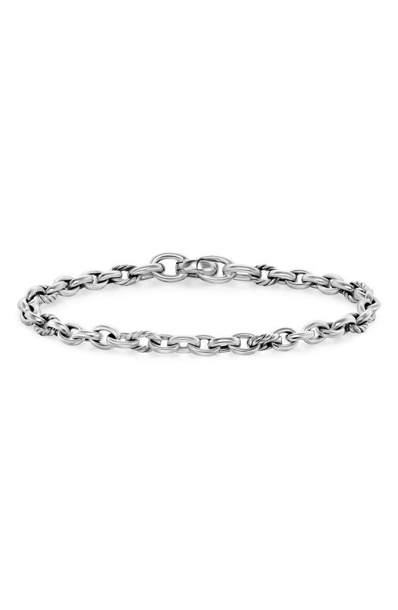 David Yurman Mercer<sup>®</sup> Petite Chain Bracelet in Sterling Silver, 4.5mm, Main, color, Silver