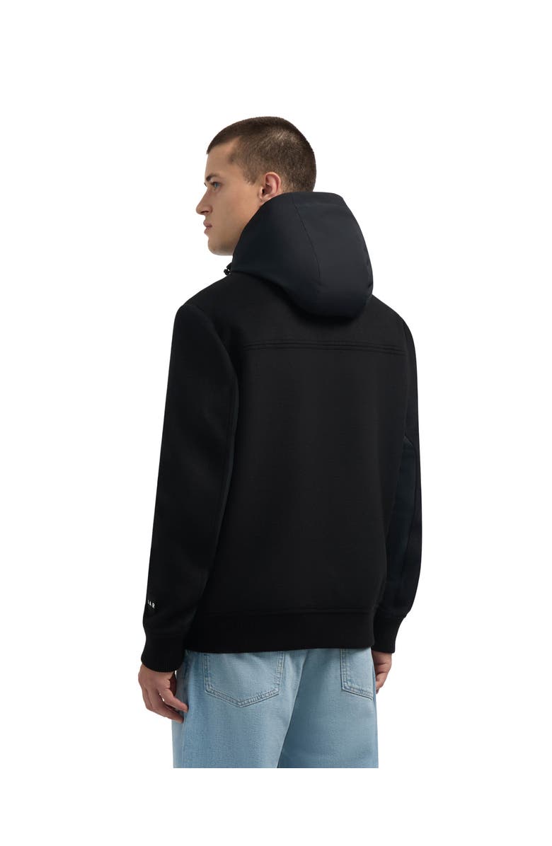 Pajar Hader Wool Blend Bomber Jacket with Removable Hooded Bib, Alternate, color, Black