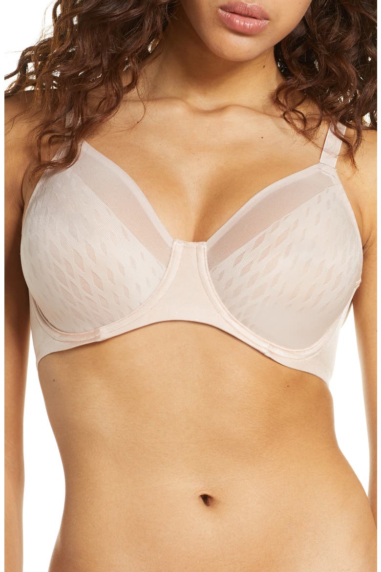 Elevated Allure Full Coverage Underwire Bra, Main, color, ROSE DUST