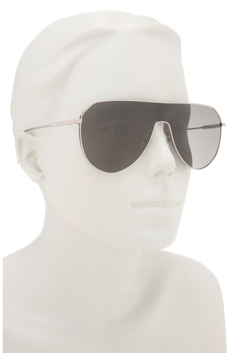 Dash 134mm Shield Sunglasses, Alternate, color, GUNMETAL