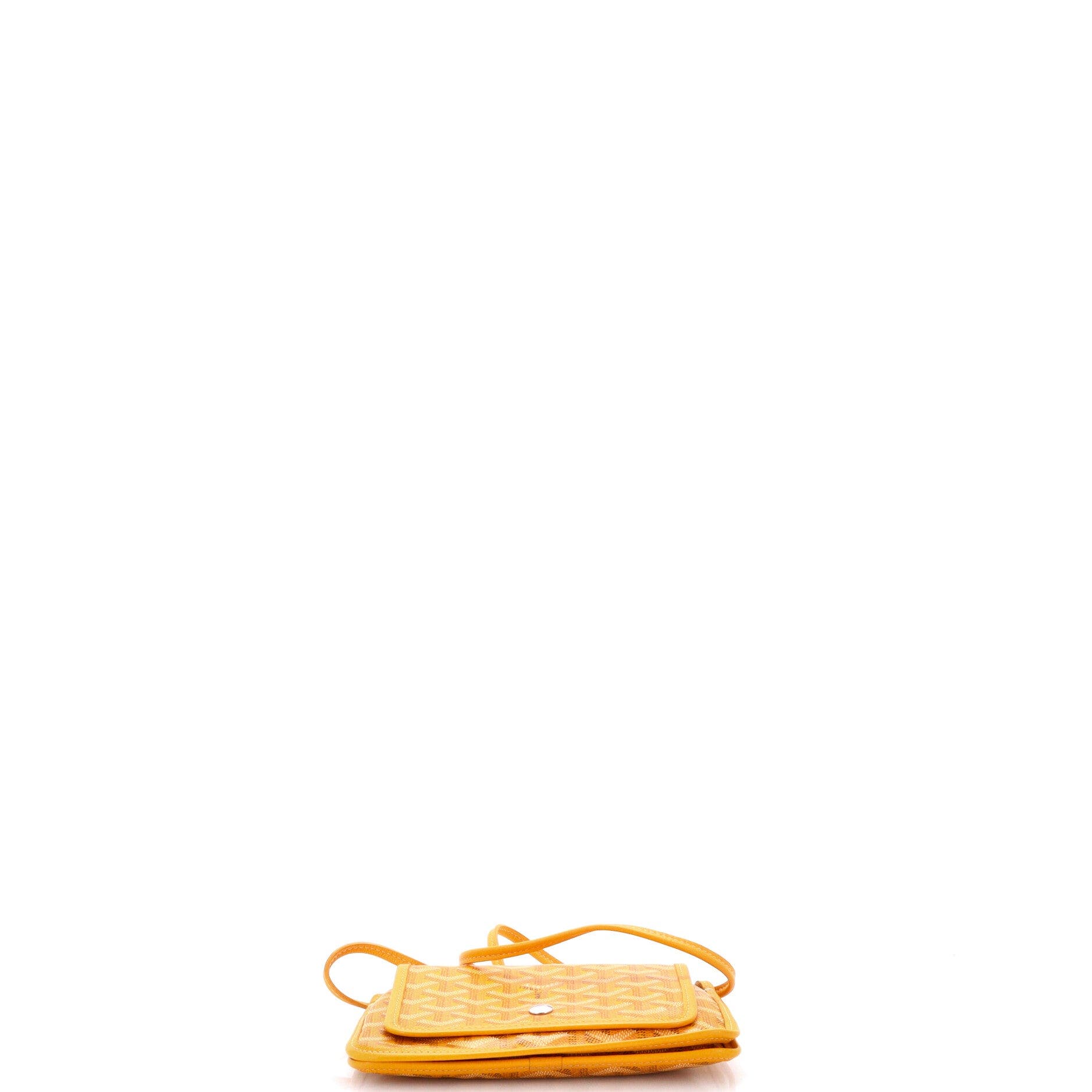 Plumet Clutch Wallet Coated Canvas, Alternate, color, Yellow