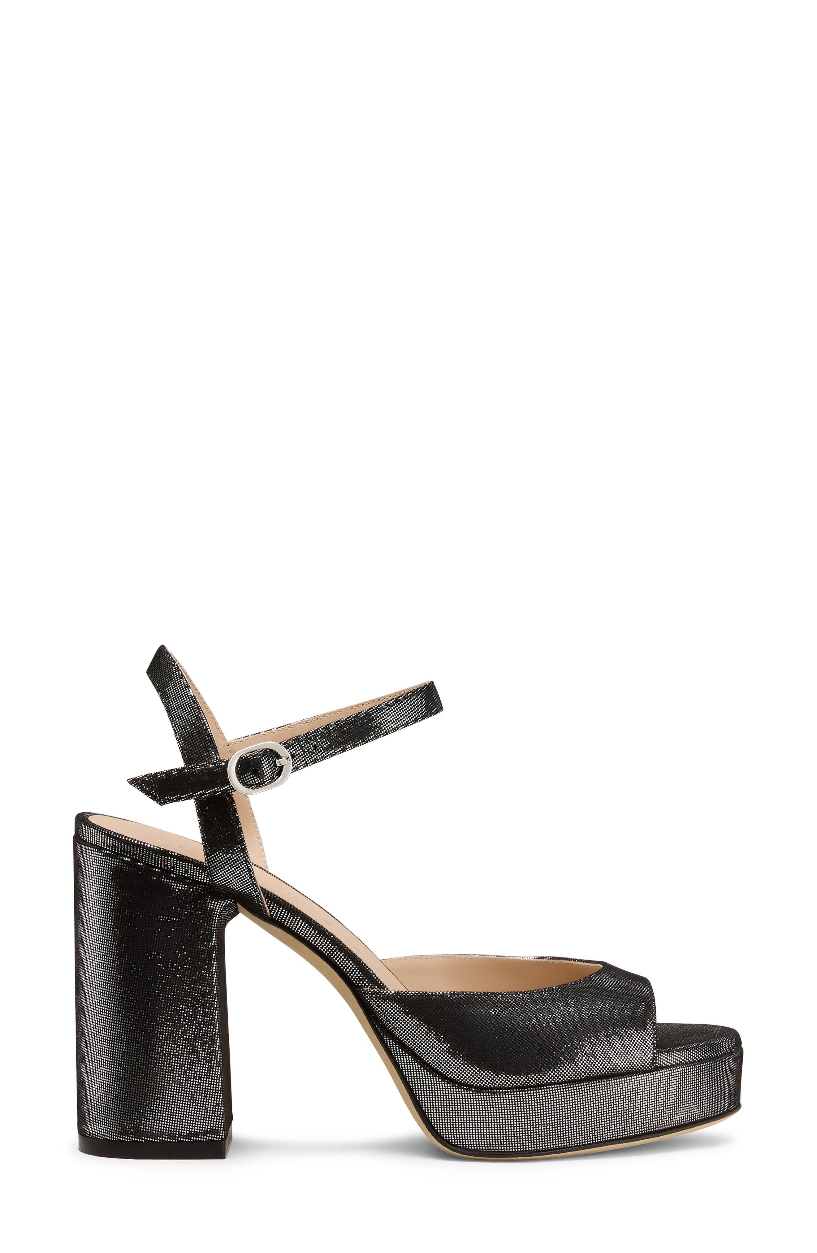 Dayna II Platform Sandal, Alternate, color, SILVER