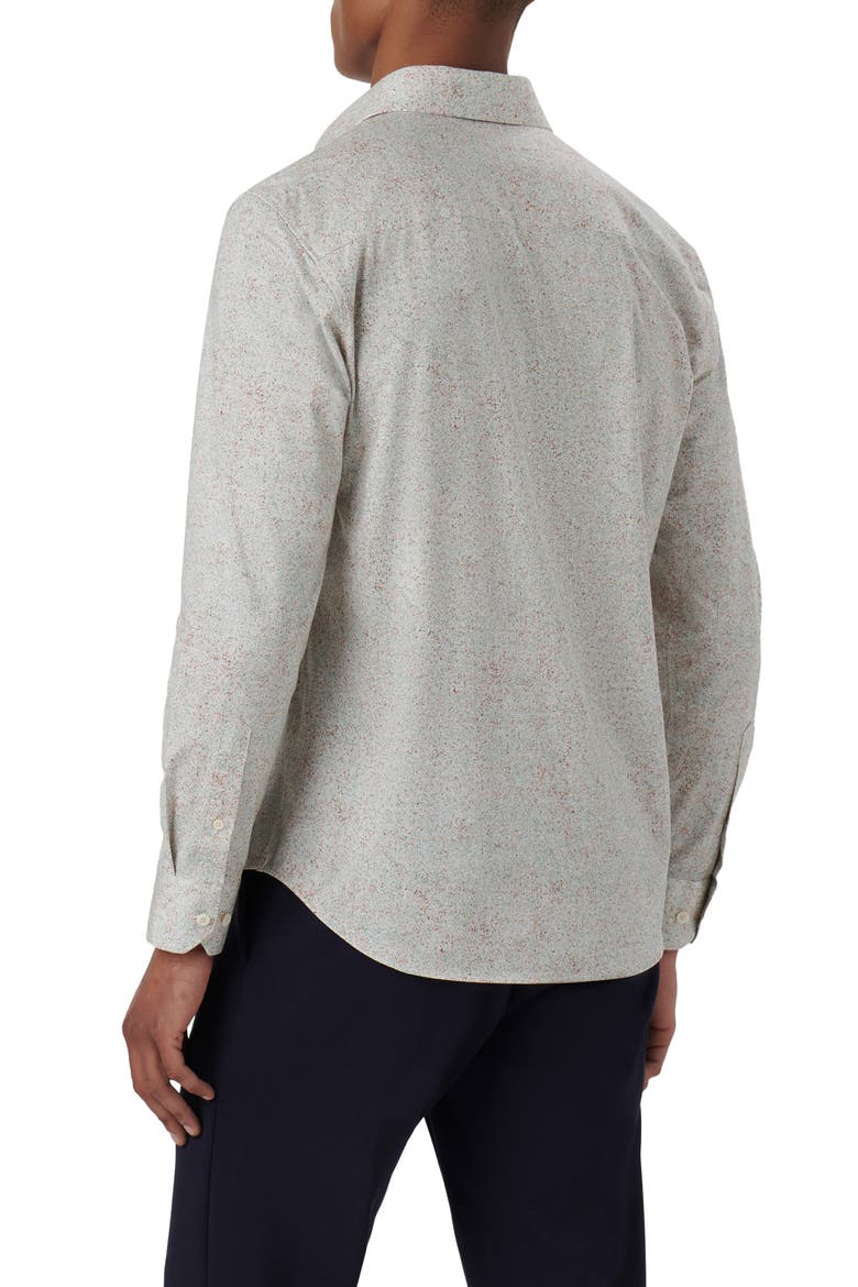 James OoohCotton® Marble Print Button-Up Shirt, Alternate, color, BEIGE SALMON