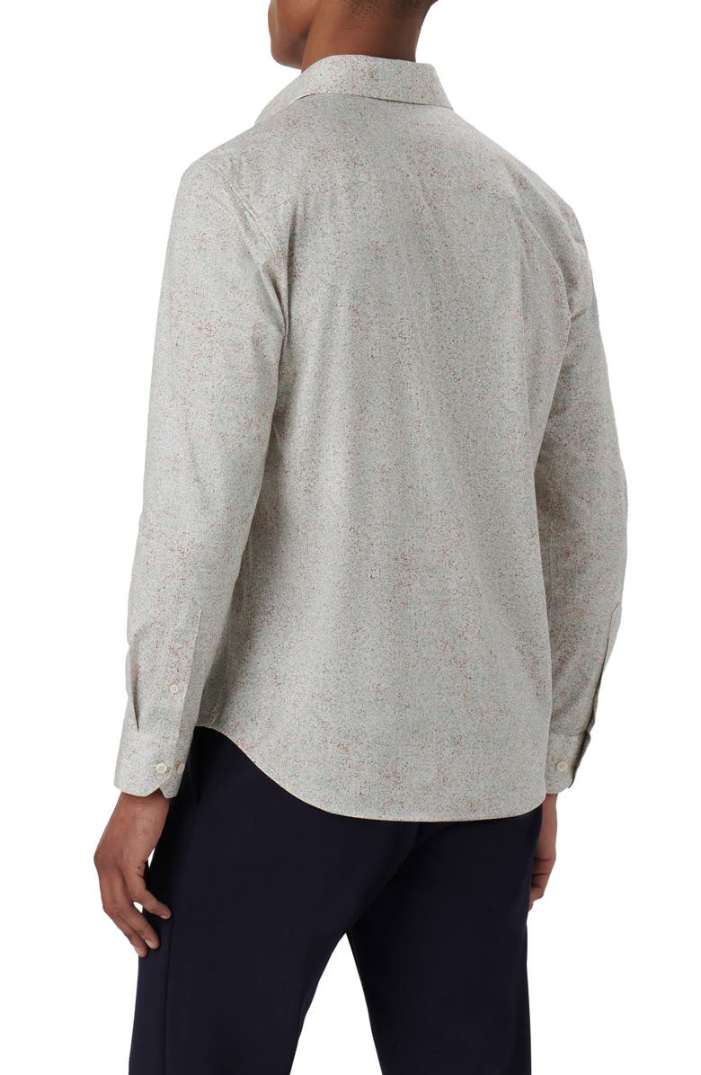 Bugatchi James OoohCotton<sup>®</sup> Marble Print Button-Up Shirt, Alternate, color, 