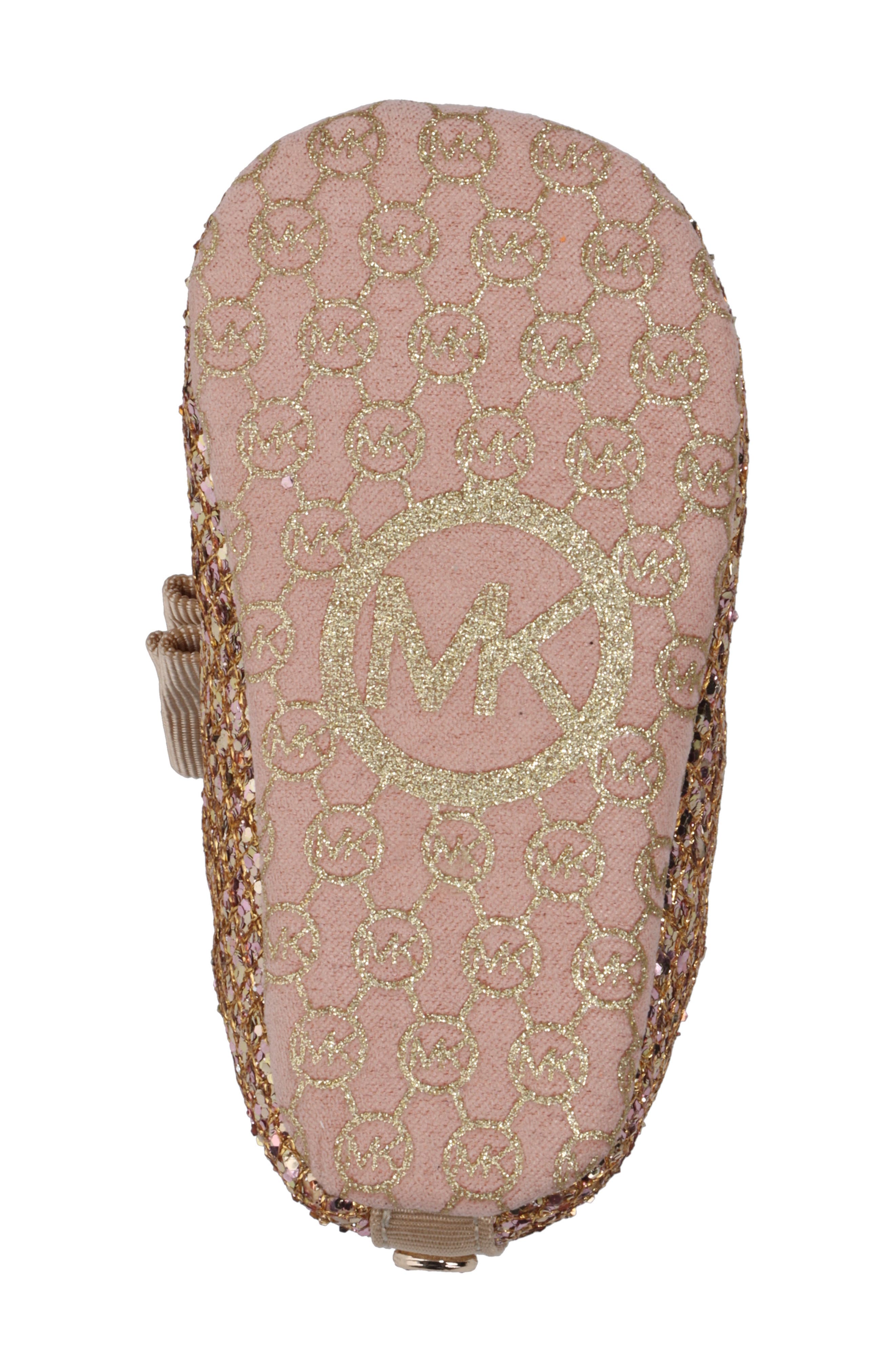 MICHAEL Michael Kors Baby Day Mary Jane Crib Shoe, Alternate, color, Rose Gold