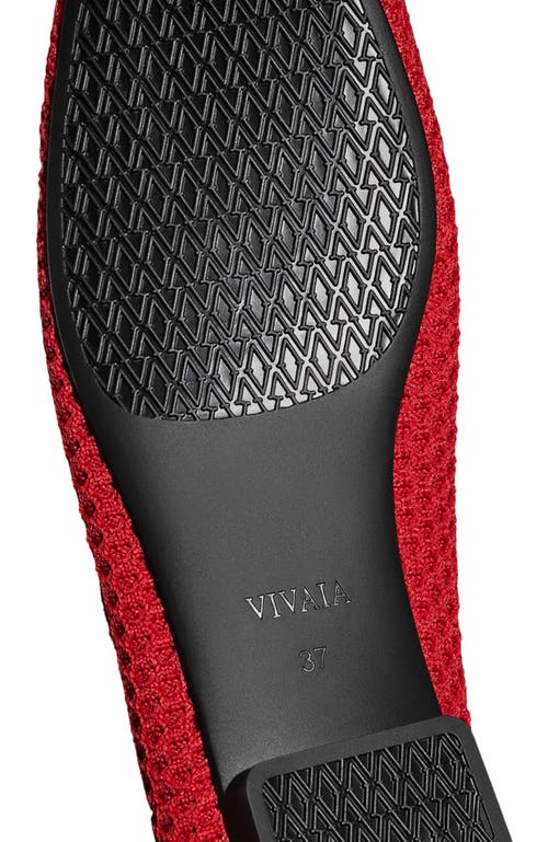Vivaia Margot Mary-jane Square-toe Ballet Flats In Red