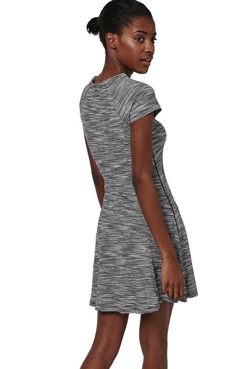 Topshop Space Dye Skater Dress, Alternate, color, 