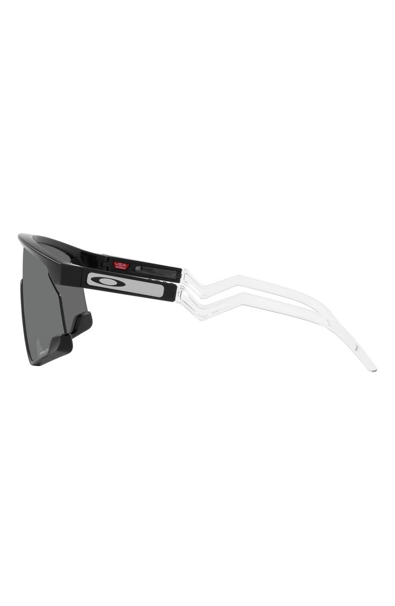 Oakley BXTR 39mm Prizm<sup>™</sup> Wrap Shield Sunglasses, Alternate, color, Matte Black