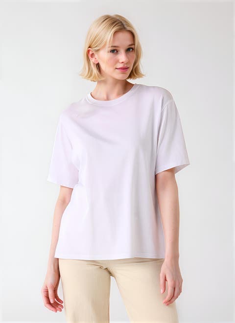 Organic Cotton Silk Touch Short Sleeve Crewneck