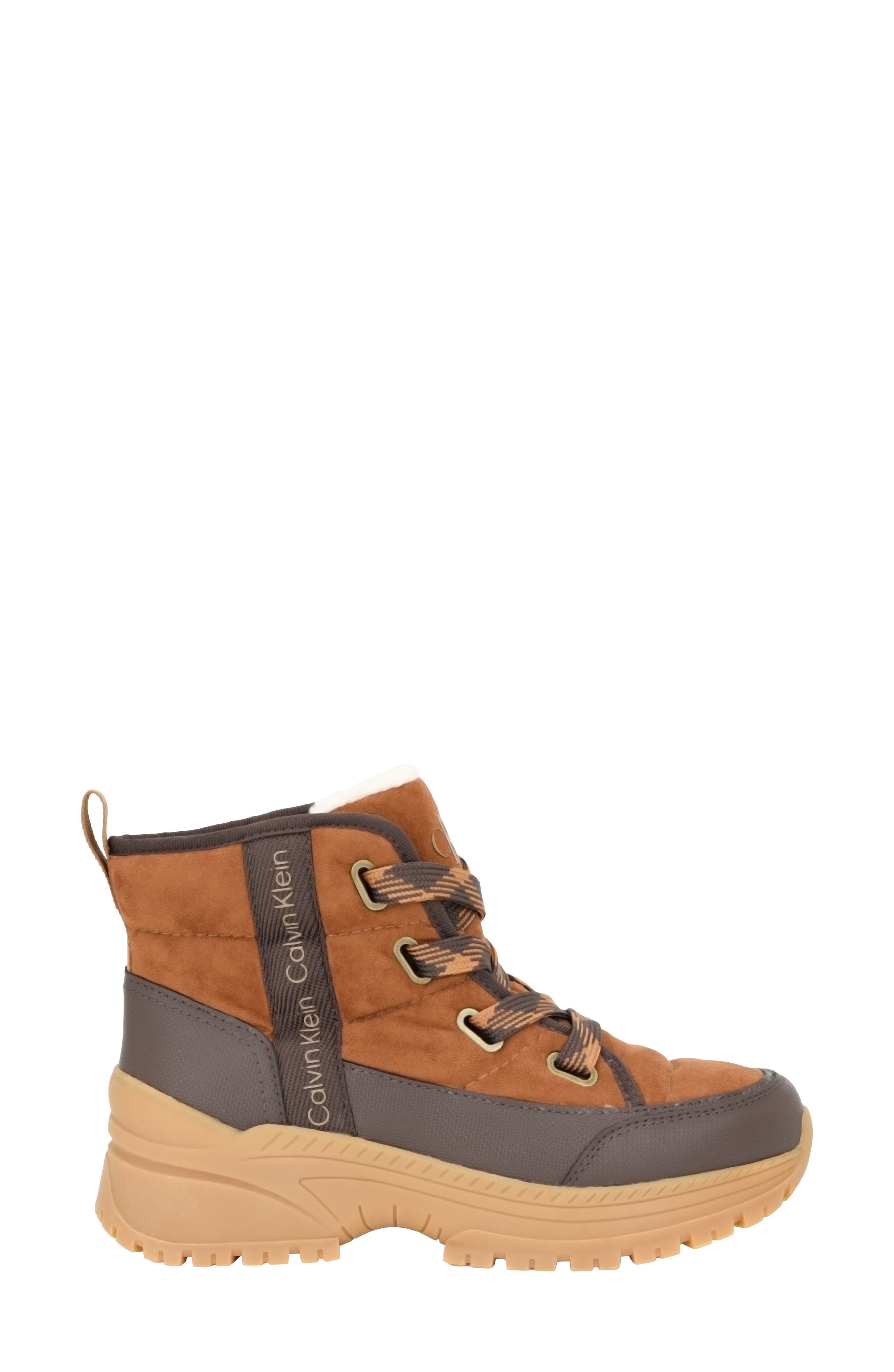 Nika Lug Sole Bootie, Alternate, color, MEDIUM BROWN