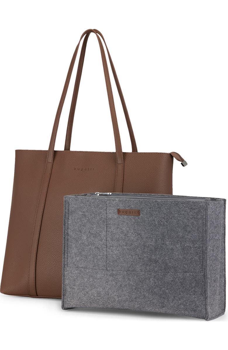 bugatti Pure Tote Bag, Alternate, color, Brown