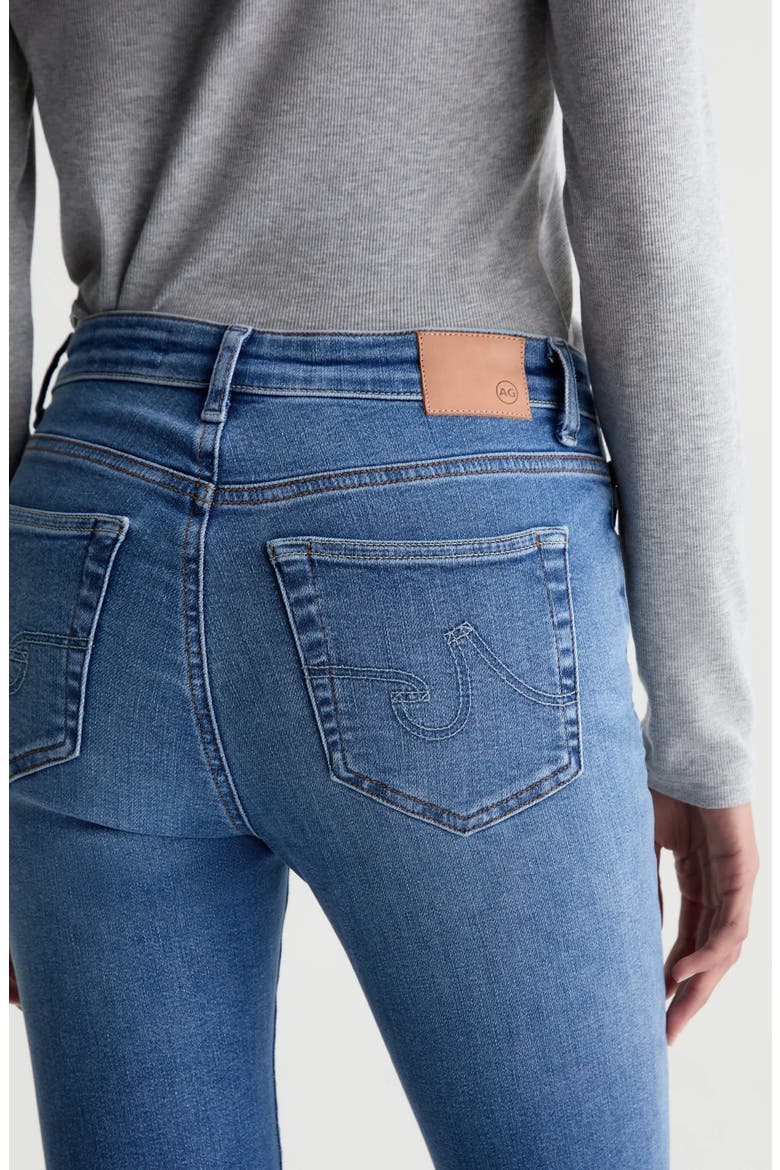 Farrah High Waist Bootcut Jeans, Alternate, color, BASS