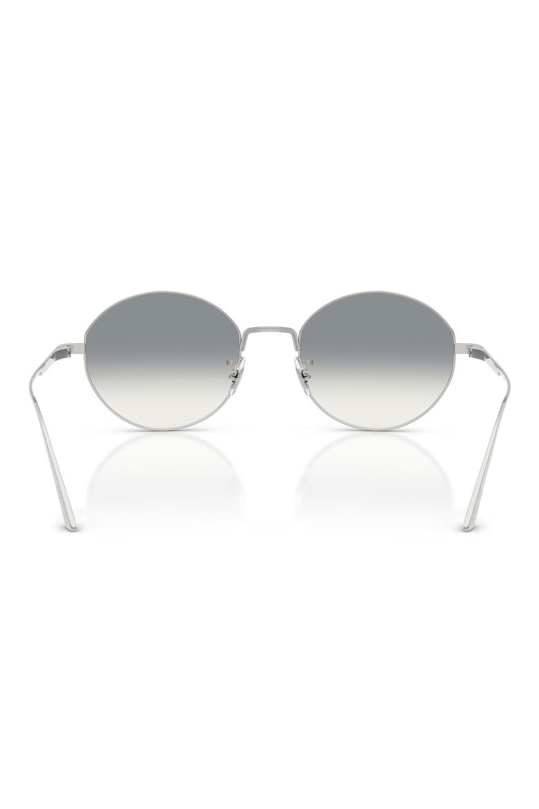 50mm Khaite Round Sunglasses, Alternate, color, SILVER / GREY GRADIENT