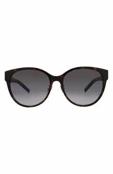 Saint Laurent 57mm Round Sunglasses
