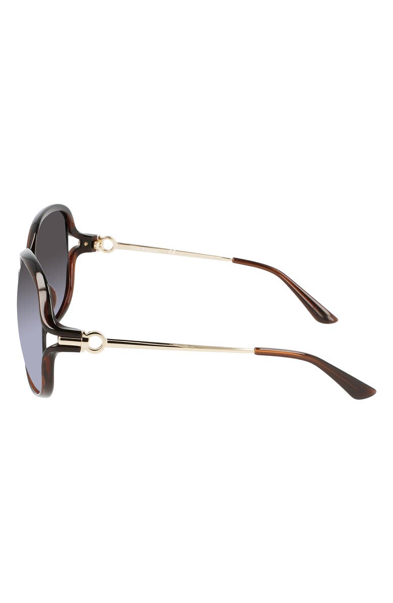 FERRAGAMO 61mm Butterfly Sunglasses, Alternate, color, 