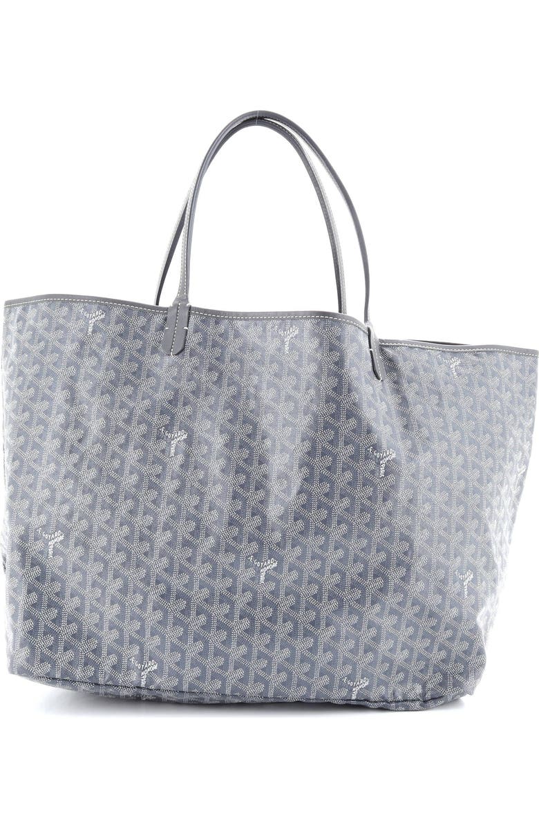 Pre-Owned Goyard Saint Louis Tote Coated Canvas GM, Main, color, Gray