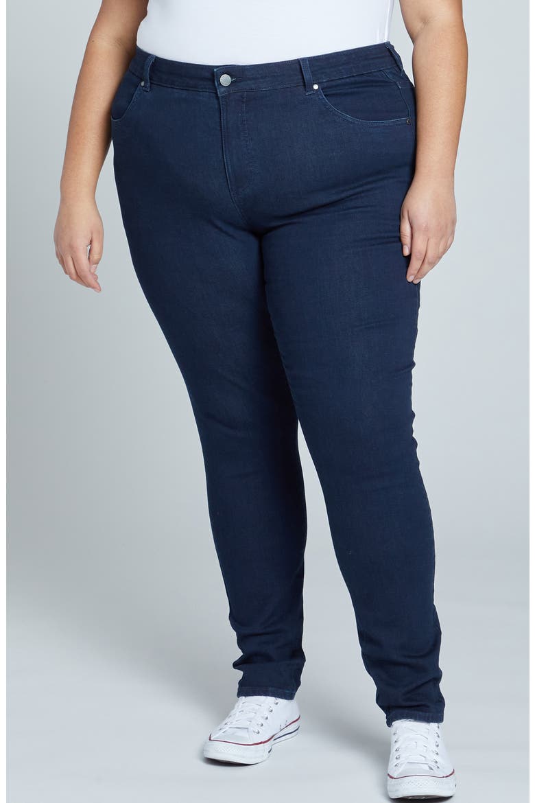 Seine High Waist Skinny Jeans, Main, color, DARK INDIGO