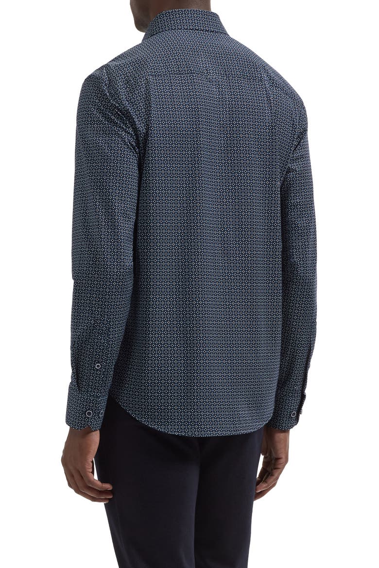 James OoohCotton Long Sleeve Button Up Shirt, Alternate, color, NAVY