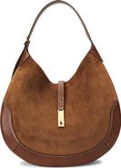 Polo Ralph Lauren Polo ID Suede & Leather Shoulder Bag