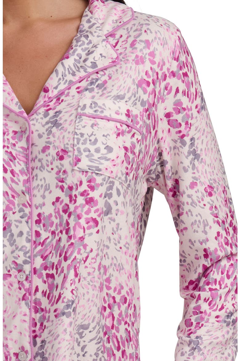 Print Long Sleeve Pajamas, Alternate, color, MEADOW BLOOMS