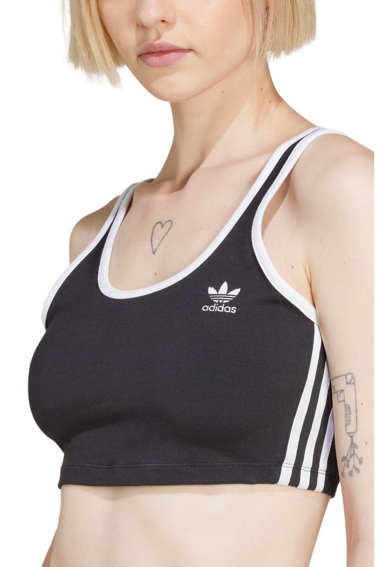 Crop Underwire Bra Top, Alternate, color, BLACK/ WHITE