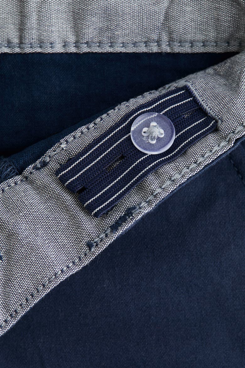 Cotton Chino Shorts, Alternate, color, Navy blue