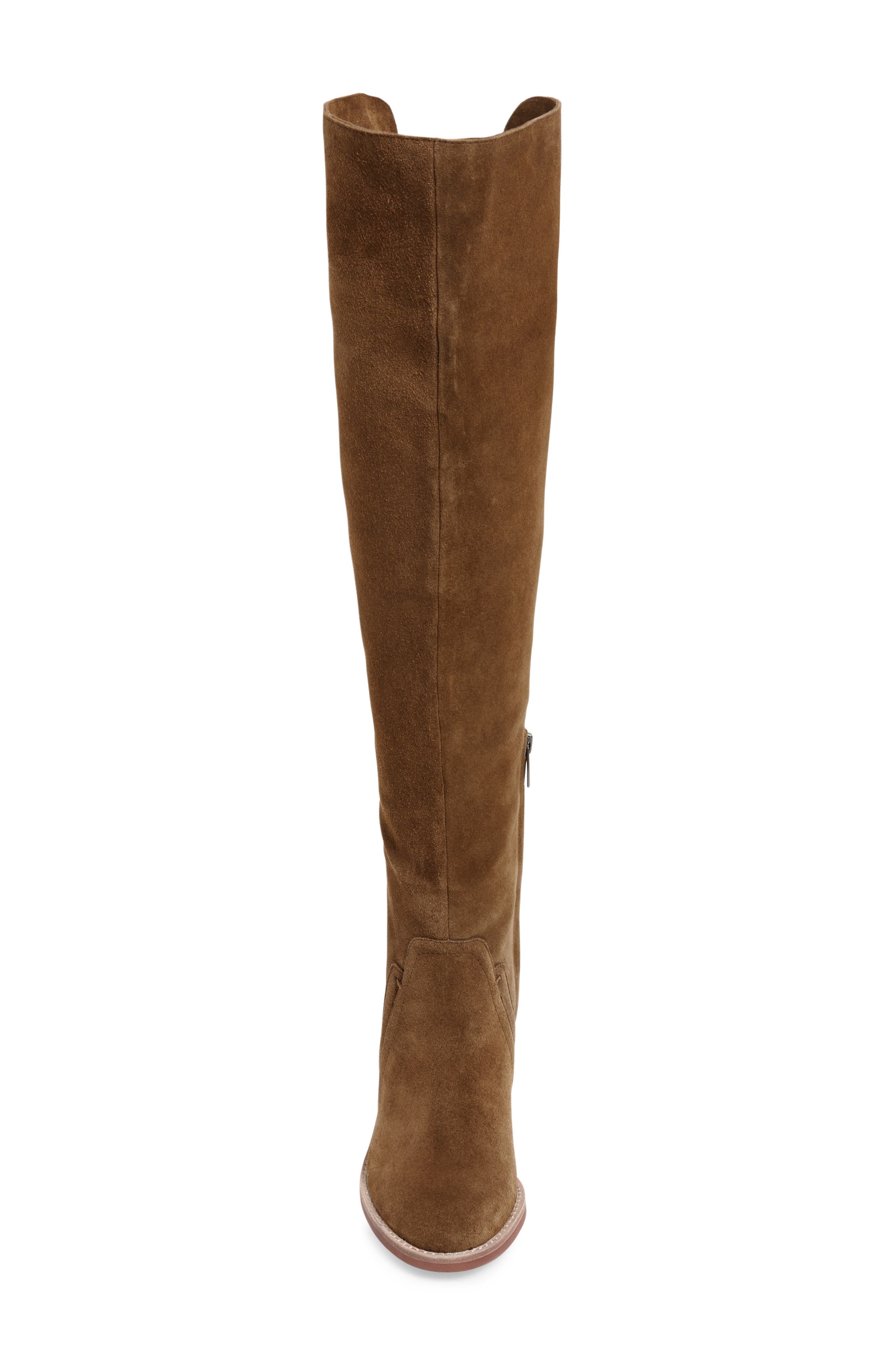 'Melaya' Over the Knee Boot (Nordstrom Exclusive), Alternate, color, BARK VERONA SUEDE