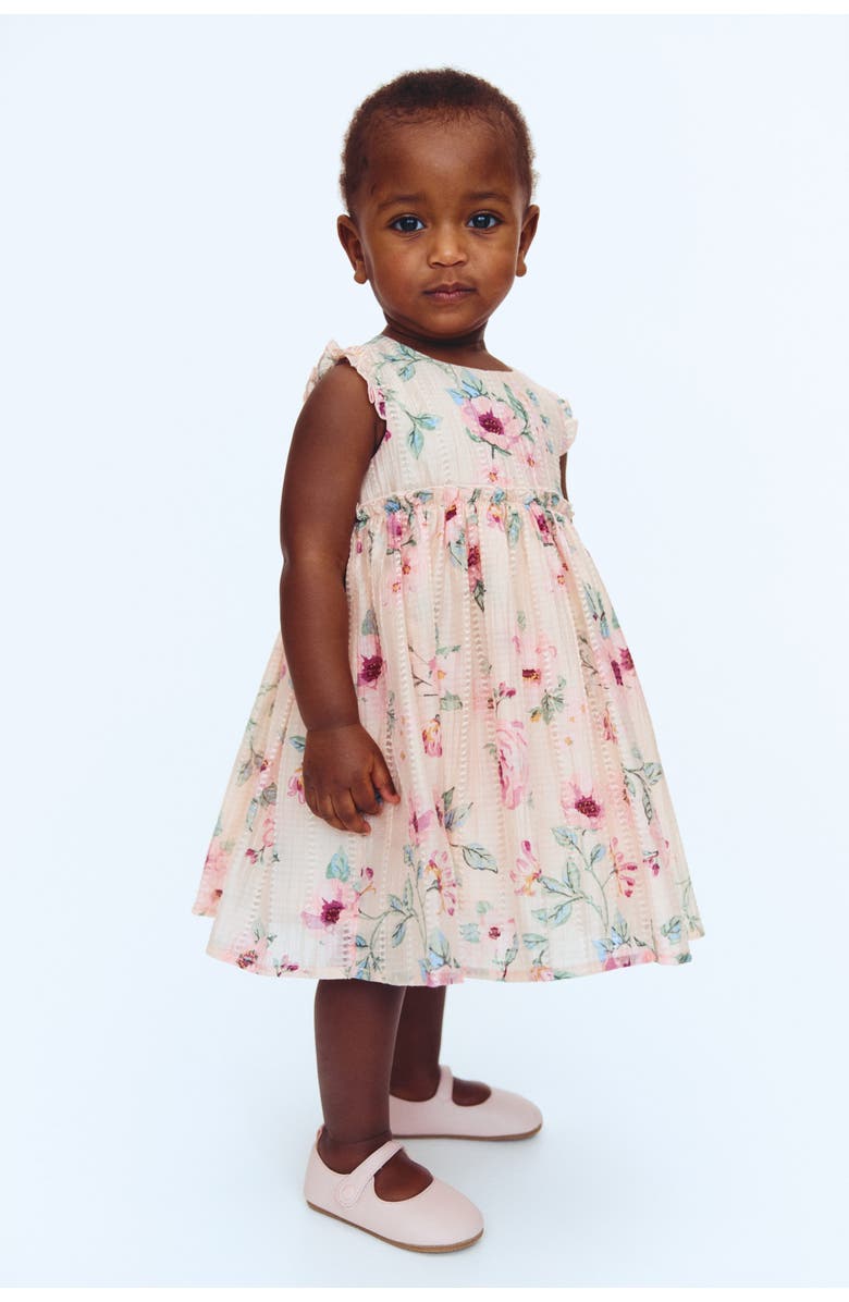 H&M Printed Dress, Alternate, color, Light Pink/Floral