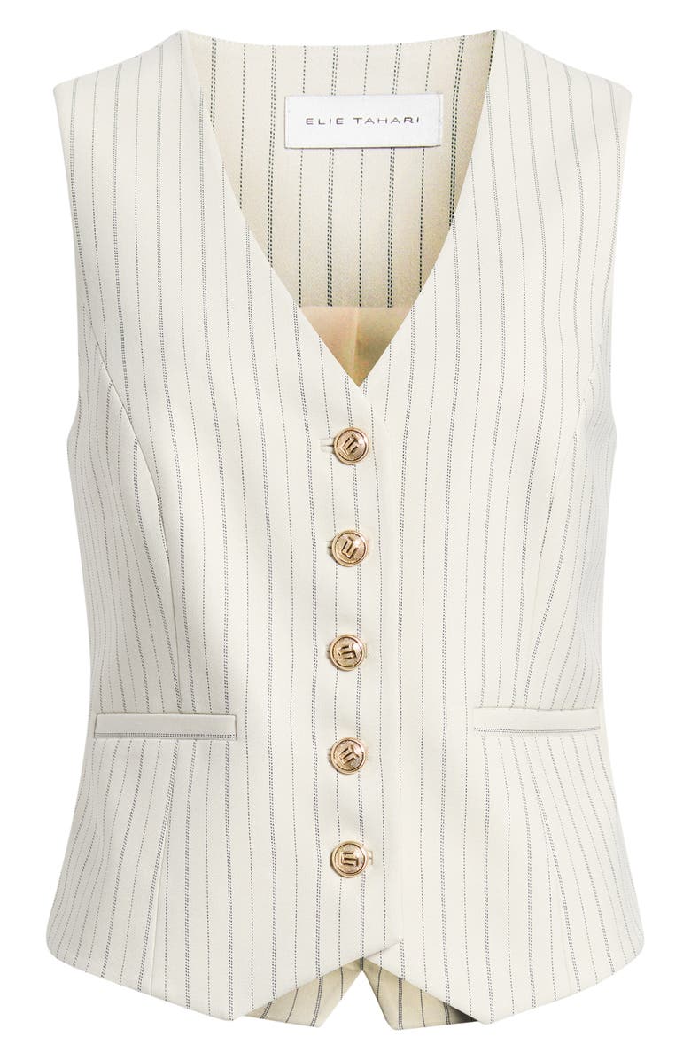 Elie Tahari The Liliana Pinstripe Vest, Alternate, color,