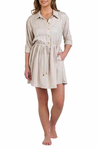 La Blanca Delphine Cover-Up Shirtdress