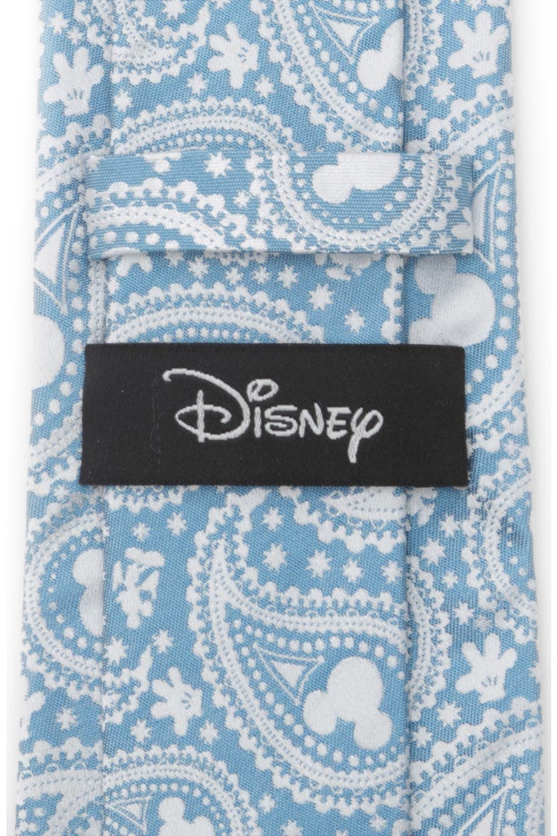 Mickey Mouse Paisley Silk Tie, Alternate, color, BLUE