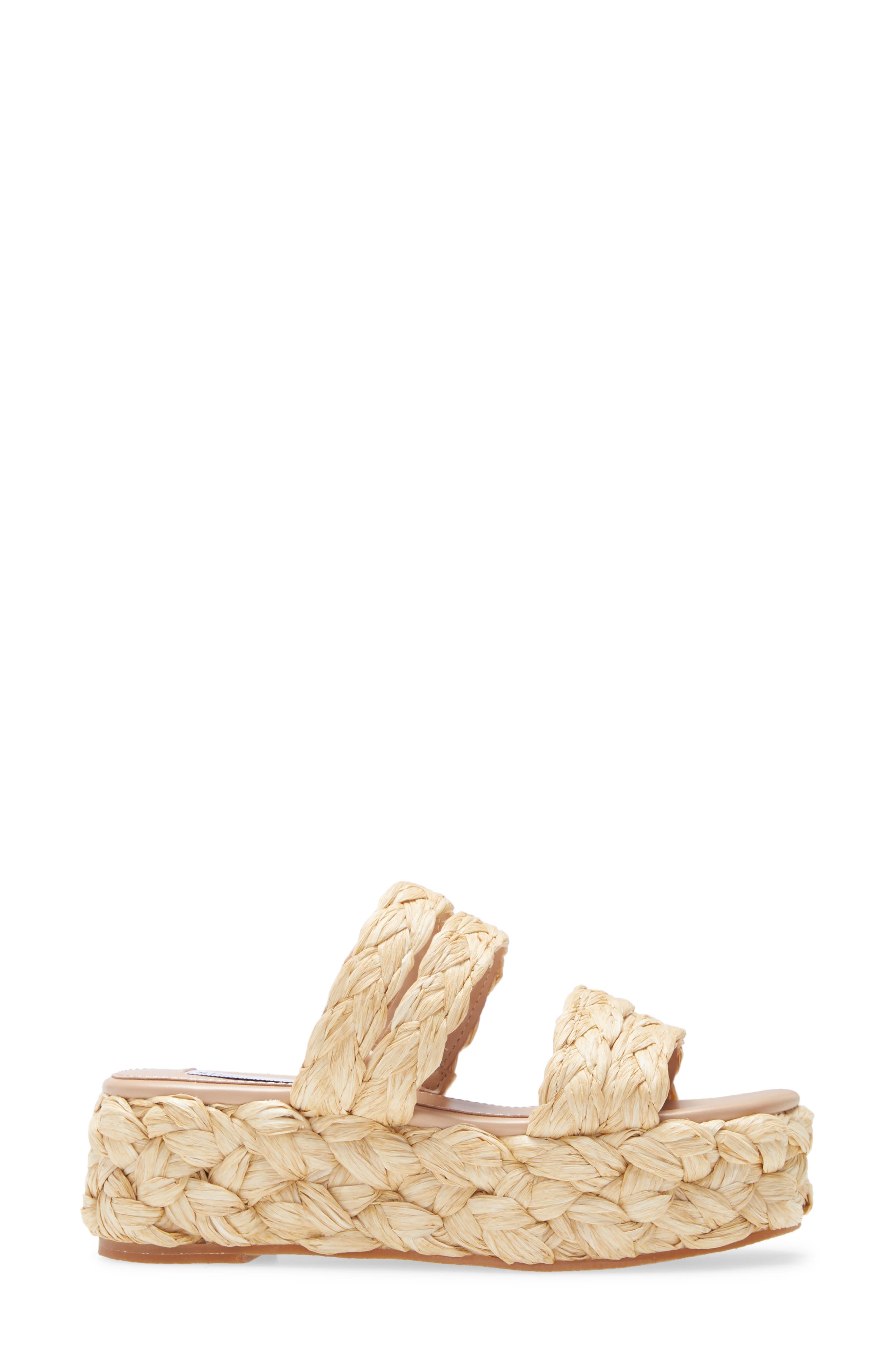 Steve Madden Cannes Platform Espadrille Slide Sandal, Alternate, color, 