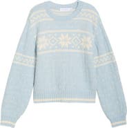 All in Favor Fair Isle Crewneck Sweater
