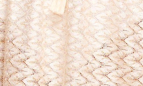 Ramy Brook Lauryn Strapless Crochet Mini Dress In White Gold Zigzag