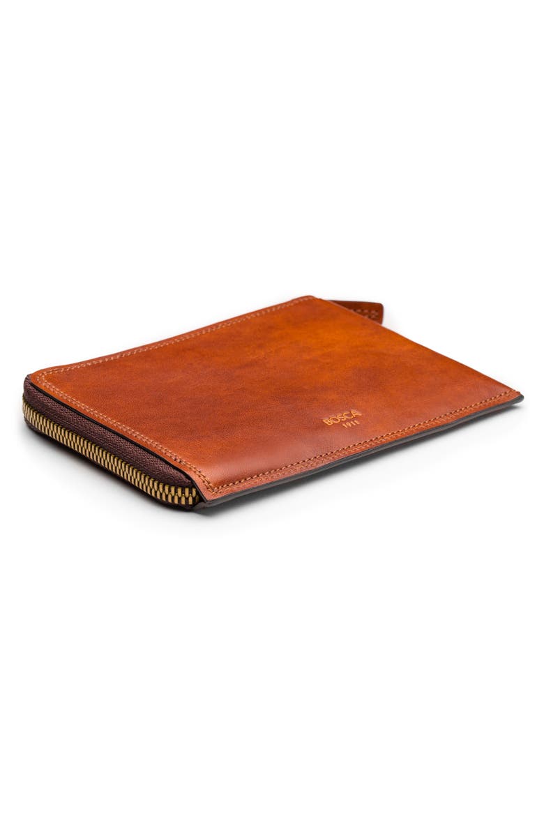 Dolce Leather Passport Case, Alternate, color, AMBER