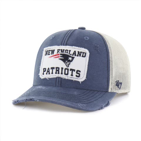 Men's '47 Navy New England Patriots Egremont Well-Worn Adjustable Trucker Hat
