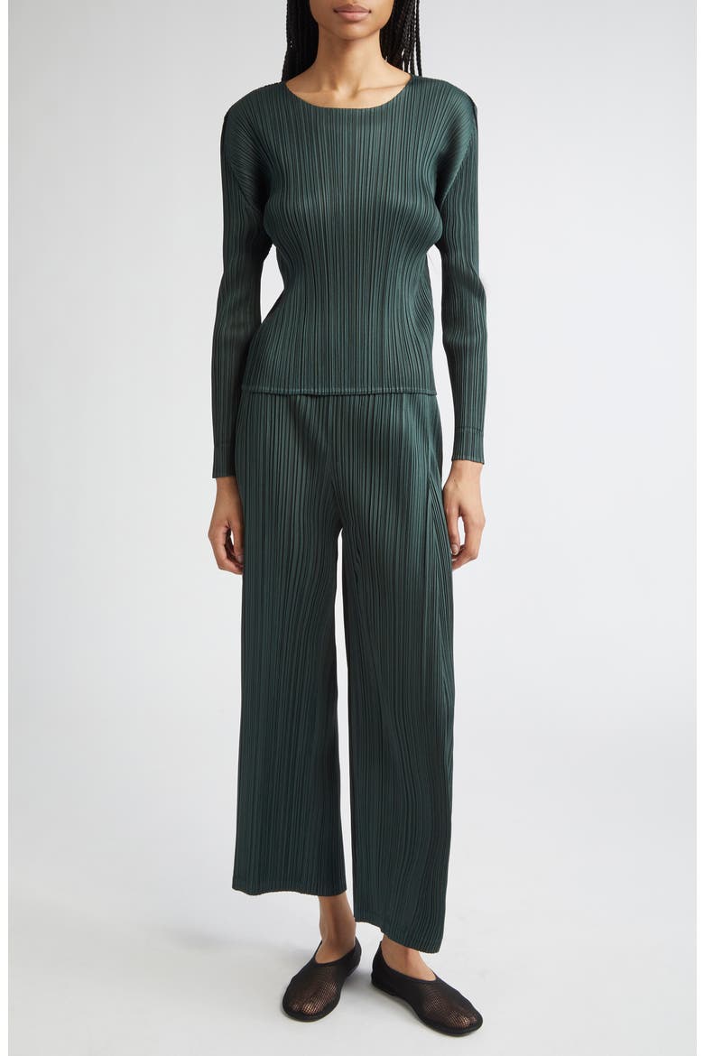 Monthly Colors December Pleated Long Sleeve Top (Women) | Nordstrom