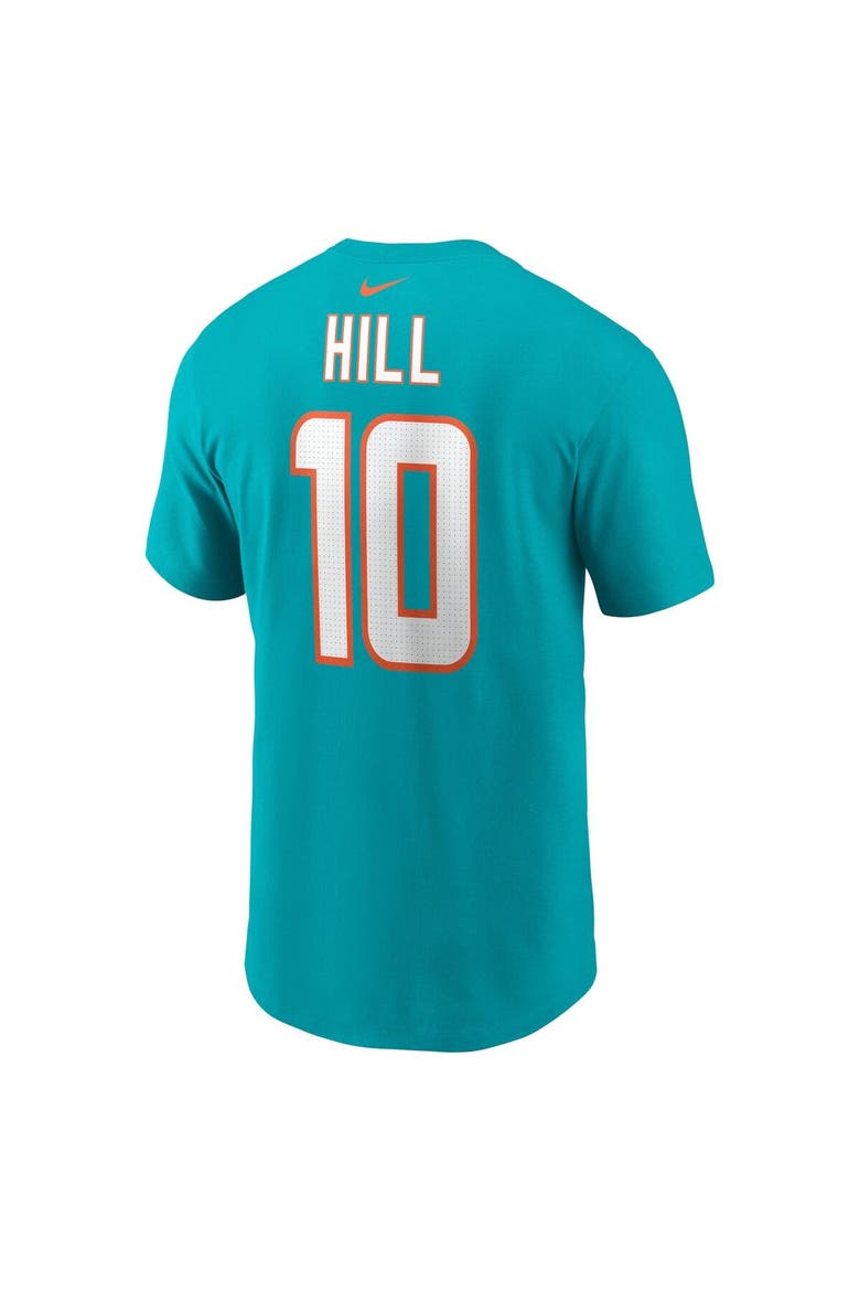 Men's Nike Tyreek Hill Aqua Miami Dolphins Player Name & Number T-Shirt, Alternate, color, Aqua