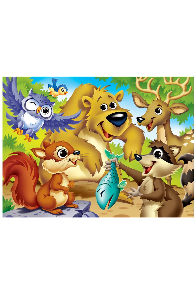 Googly Eyes Woodland Animals 48pc Puzzle, Alternate, color, Multicolor