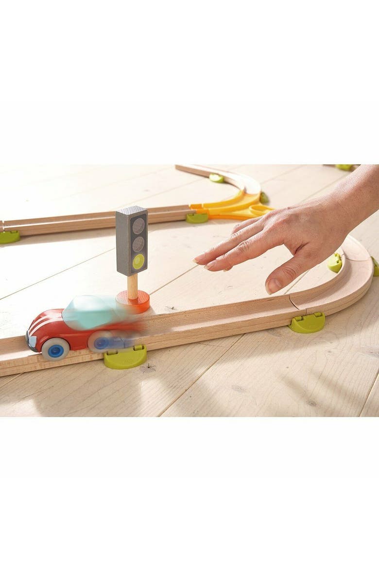 HABA Kullerbu Red Speedster Car with Momentum Motor for Use with or without Kullerbu Track Ages 2+, Alternate, color, Multi