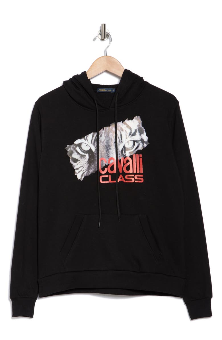 Cavalli Class Logo Graphic Hoodie, Alternate, color, 