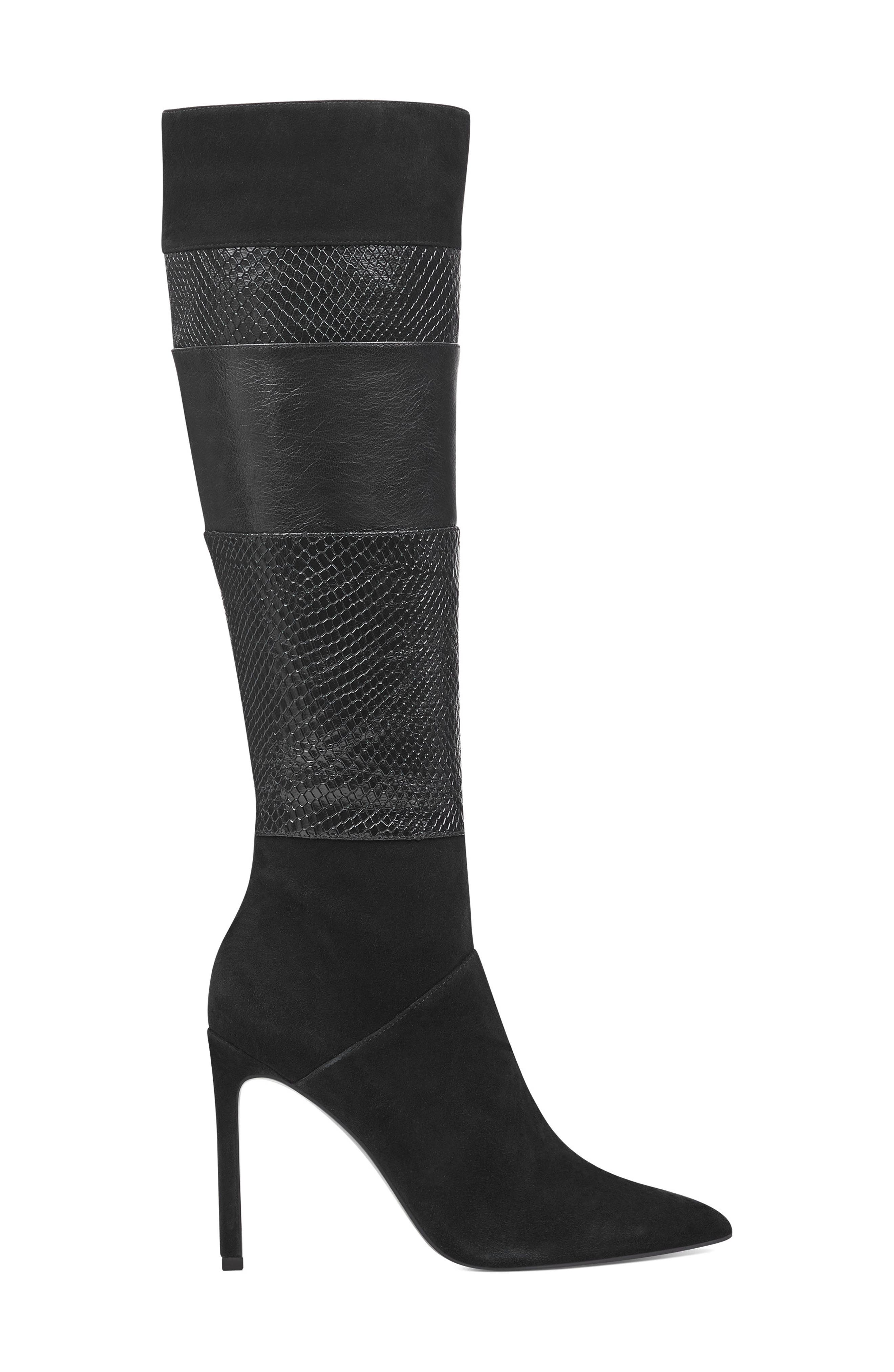 Nine West Toprank Blocked Knee High Boot, Alternate, color, 