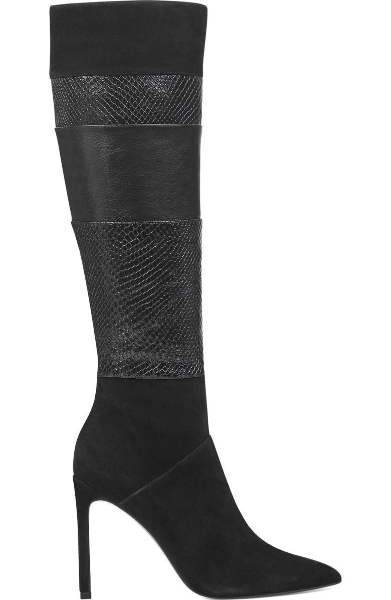 Nine West Toprank Blocked Knee High Boot, Alternate, color,