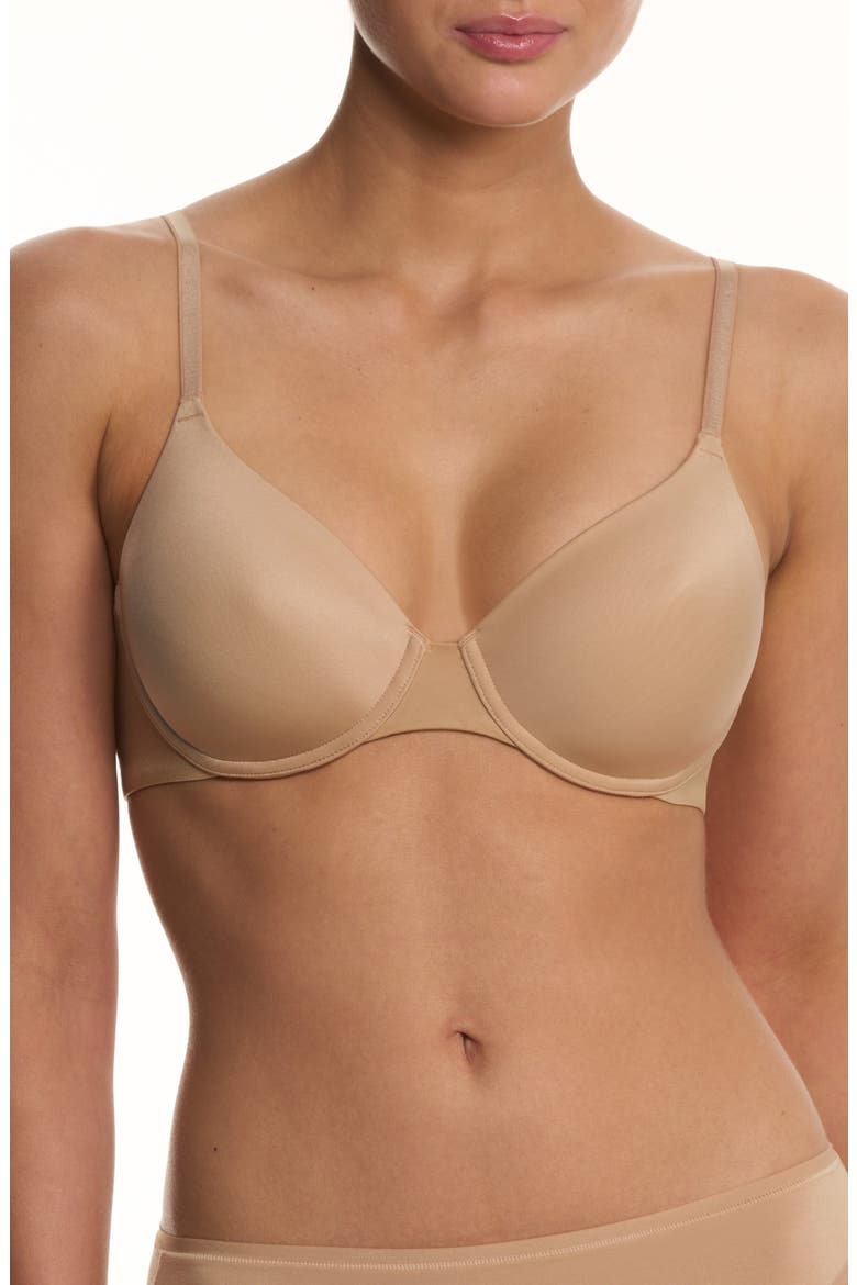 EverFit Seamless Convertible T-Shirt Bra, Main, color, CAFE