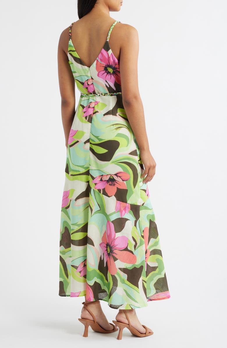 Sam Edelman Palm Royal Maxi Dress, Alternate, color, Green Multi