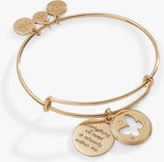 Alex and Ani Hidden Message Butterfly Affirmation Bangle