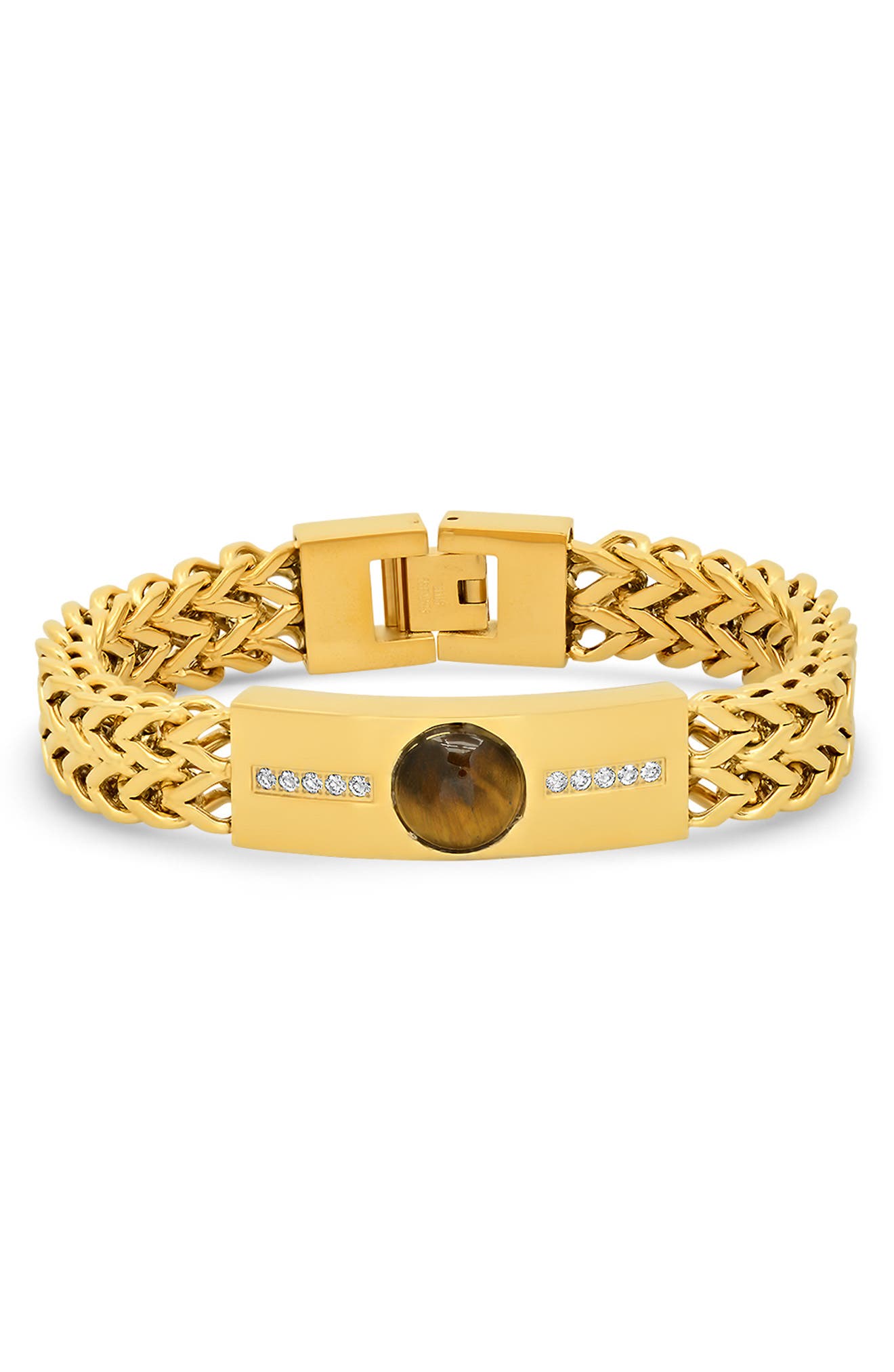 HMY JEWELRY Men's Wheat Chain Bracelet