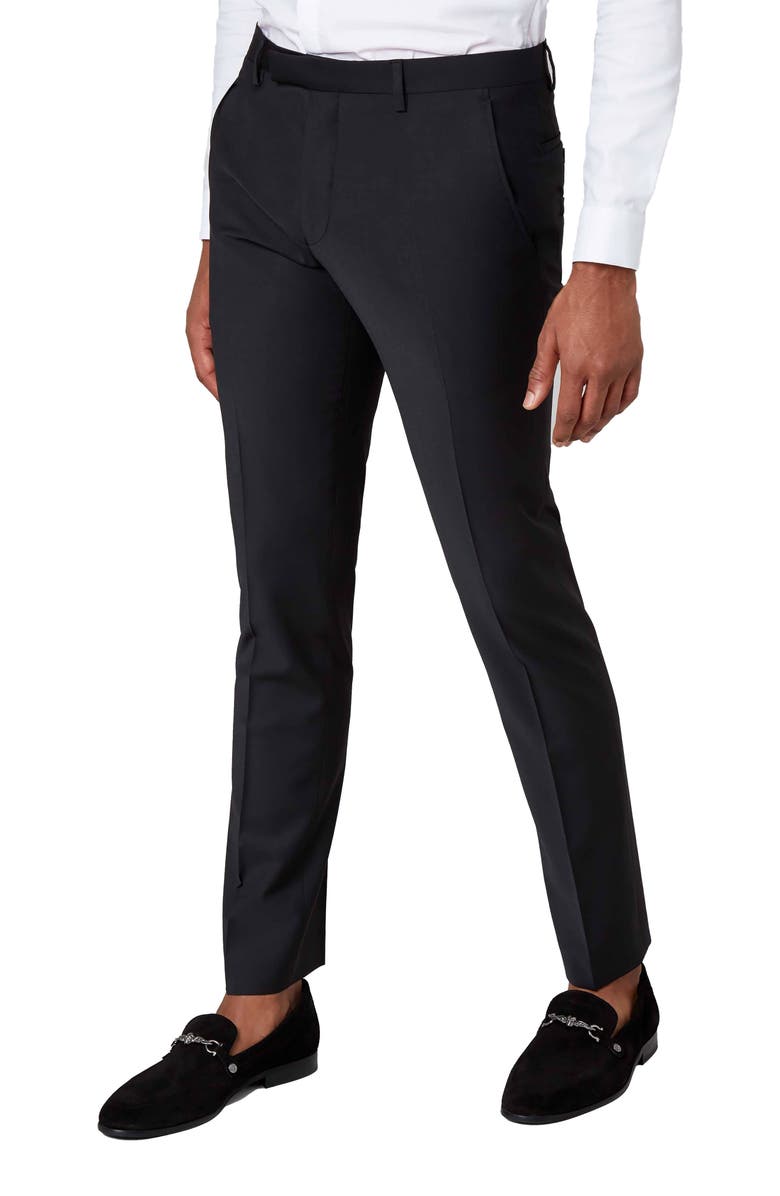 Twisted Tailor Ellroy Stretch Skinny Fit Trousers, Main, color, 